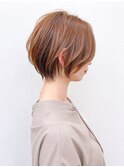 20代30代40代50代髪質改善ミルクブラウンナチュラルショート
