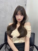 アルボ バイ ミラ 心斎橋(ARVO by MILA)&nbsp;心斎橋/レイヤーカット/ダブルカラー/オリーブベージュ