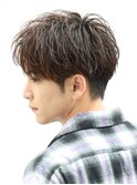 長めアップバング