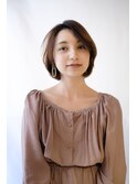 【オフィスヘア】上品フォルムボブ