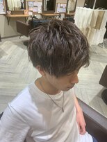 バグズ ヘアデザイン 桔梗が丘店(Baguz HAIR DESIGN)&nbsp;シークレットハイライト×くせ毛ショート風パーマ10代20代