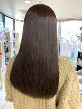 クオリス 上板橋店(QUALIS) 20代30代40代髪質改善ナチュラルストレート/アッシュブラウン