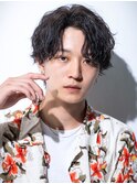 波巻きパーマメンズツイストスパイラルパーマツーブロック