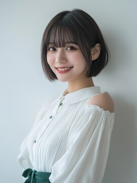 シュシュ 宜野湾店(chou chou) デザインカラー/レイヤーカット/ウェットヘア/オリーブベージュ