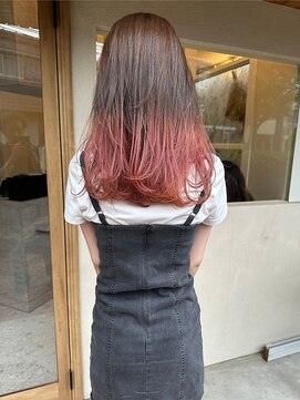 オアシス ガーデン 上野店(Oasis GaRDEN) レッドグラデーションカラー