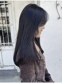 透明感カラー/暗髪/顔まわりカット/韓国レイヤー