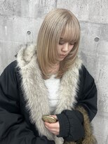 モニカ 栄店(MONIQA)&nbsp;ミルクティーベージュ × レイヤーカット