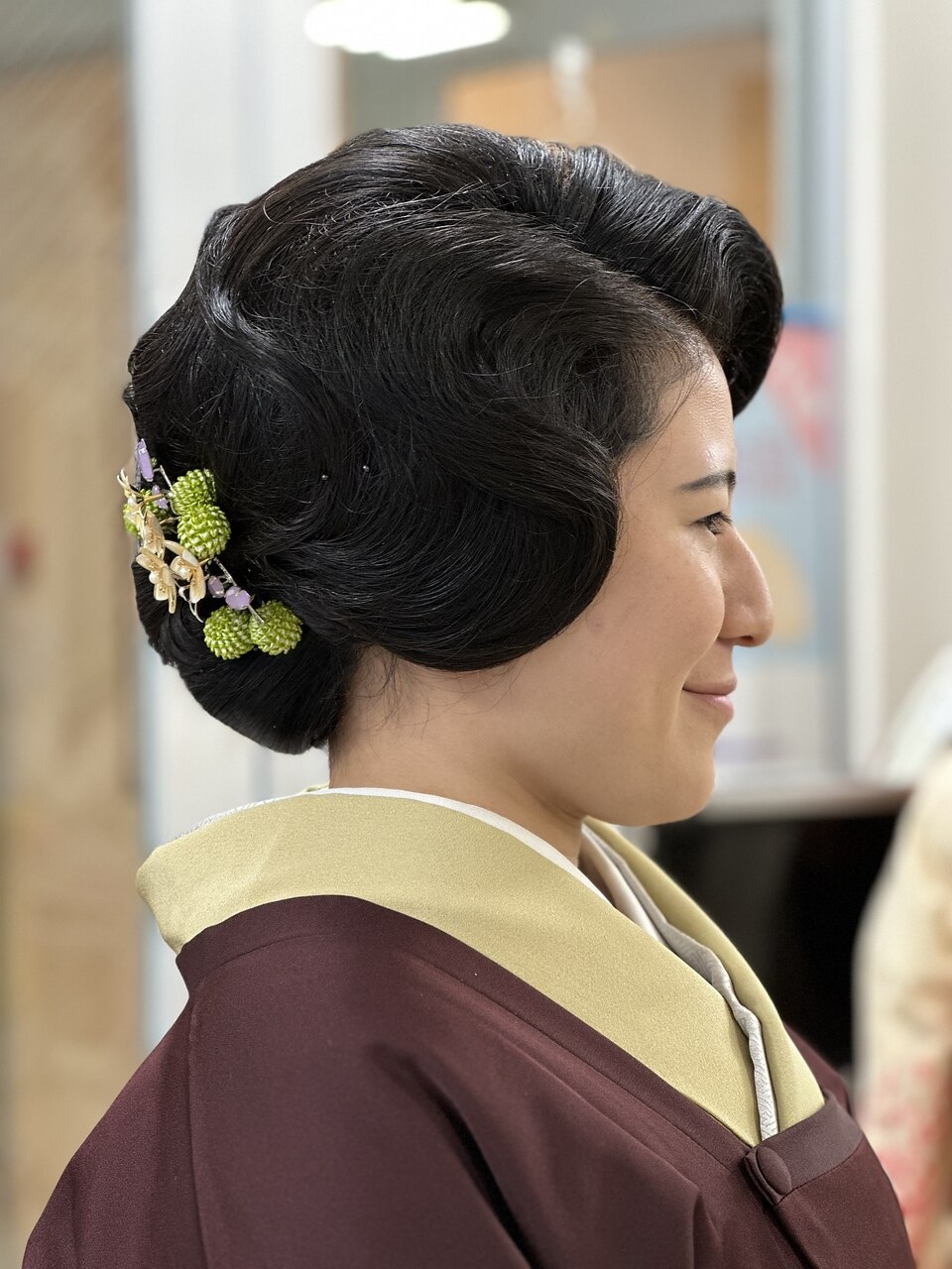 和装 成人式 結婚式 髪飾り 前撮り 大正ロマン レトロモダンな鶴の