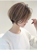 ミニウルフレイヤーカット顔周りカット前髪カットショート/大宮