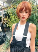【Taylor 大宮】オレンジベージュ×ショートレイヤー