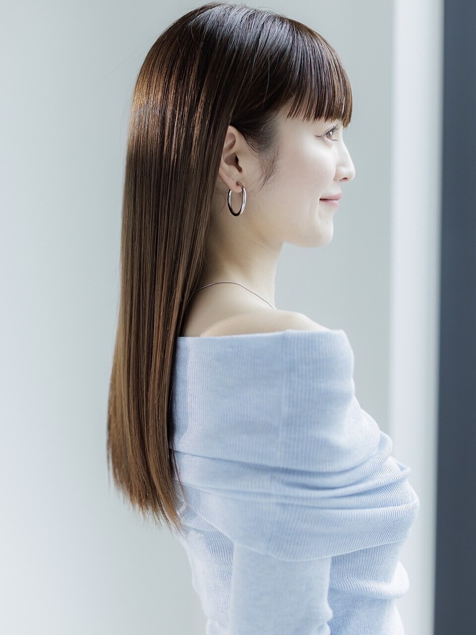 ホワイトグレージュ/デジタルパーマ/フェザーパーマ/会津61