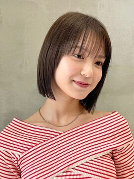 ロンドグロワール 大宮(Lond Gloire) ブリーチなし/髪質改善/ピンクベージュ/グレーブラウン/ボブ大宮