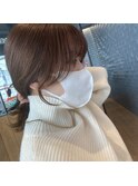 結んでも可愛い顔まわり、後れ毛♪
