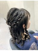 カジュアルパーティーヘアセット