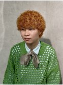 海外ボーイ風プードルパーマ