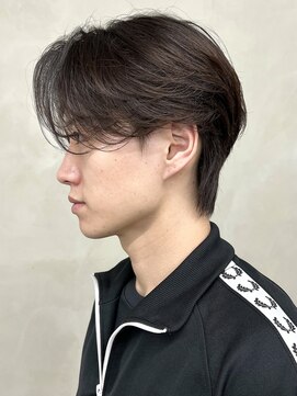 ニコ トウキョウ 渋谷(nico TOKYO) メンズセンターパートニュアンスパーマ毛流れ縮毛矯正刈り上げ