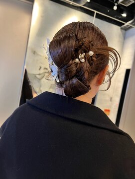 ヘアアレンジ/ヘアセット/リボンアレンジ/パーティアレンジ