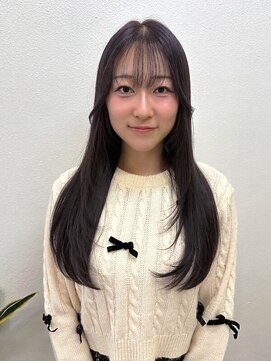 レイヤーカット顔周りカット/髪質改善トリートメント