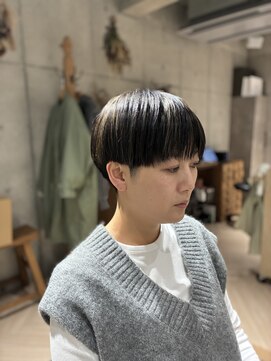 ハイライトマッシュショート