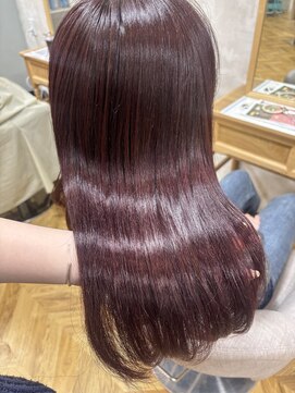 アームズヘアー arms hair この冬大人気☆濃いめピンクラベンダー◎