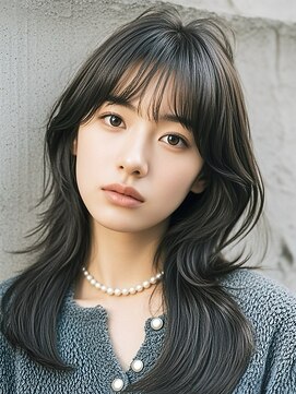 エイチ ウルフカット 大阪梅田(811) ハイライトクラゲヘアミニボブ成人式パーマミディアム裾カラー