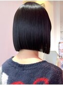 縮毛矯正で叶うストンボブ
