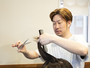 リュッゲヘアー(LYgge hair)の写真/【実力派スタイリスト×マンツーマン施術】シャンプーから仕上げまで、ブレない技術と再現性をご提供＊
