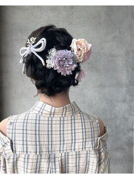 ヘアメイク エンデュー(hair make EnDeux) 浴衣に合わせるアップヘア