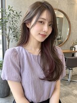 ラナ(LaNA)&nbsp;ピンクのアクセントとしなやかなロング