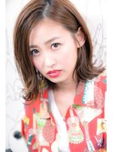 流しバングの切りっぱなしボブ《1003mille》