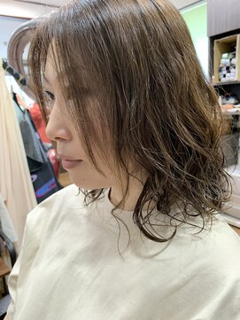 ちどり ミディアムパーマ