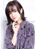 大人可愛い20代30代40代小顔暗めカラー 外ハネボブD3