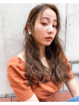 グロウバイニューヨークニューヨーク(Grow by NYNY) 【打越】ウェーブ×ロング×アッシュベージュ