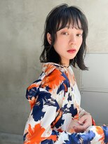 ケイト(kate)&nbsp;kate大宮　チャコールグレー×外ハネミディ