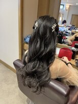ヘアアレンジ/ハーフツイン/ヘアセット
