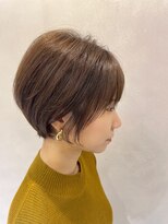 ウル(uru) ☆お客様style☆大人可愛い前下がり丸みショートボブ