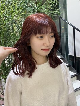 ゼスト 吉祥寺店(ZEST) オレンジレッド 顔周りレイヤー /吉祥寺/あんりん