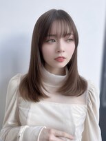 ユーフォリア 銀座(Euphoria) 韓国ヘア似合わせレイヤーカット前髪顔周りカット大人美人
