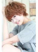 大人かわいい＿マッシュショート＿ミルクベージュ［東陽町］