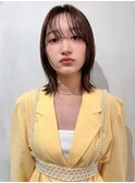 切りっぱなしボブ美髪ピンクブラウンベリーショート