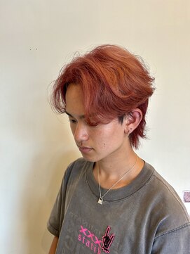 フラテロ(fratello) ピンクベージュ　センターパート