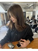 【艶感★オルチャンヘア】韓国ヘアくびれ大人可愛いカラー