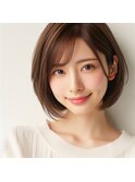 ★大人ショートボブ丸みショートカットマッシュショート前髪あり