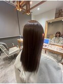 触れたくなる うる艶ストレート ブラウン/髪質改善/Aujua