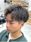 波巻きパーマツイストスパイラルパーマメンズカット名駅名古屋