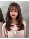 顔型別ヘアスタイル特集/ホワイトグレージュ/ミニウルフ