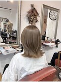 ミルクティーベージュ × のばしかけくびれミディ..~*＊.