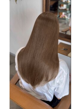 カーキヘアリンク(khaki hair link) 抜け感ミルクティーブラウン