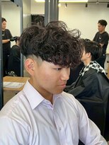 リッチブランドアンドコー(Rich Brand&Co)&nbsp;ショートハーパー メンズパーマ バーバー スペインカール