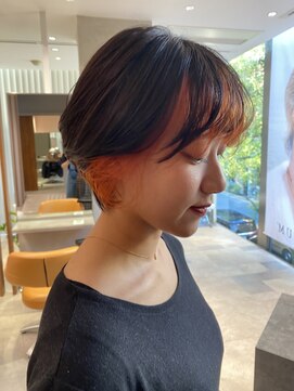 ビュートリアム 南青山(BEAUTRIUM) 秋冬こそデザインカラーを♪/フェザーバング/マッシュショート